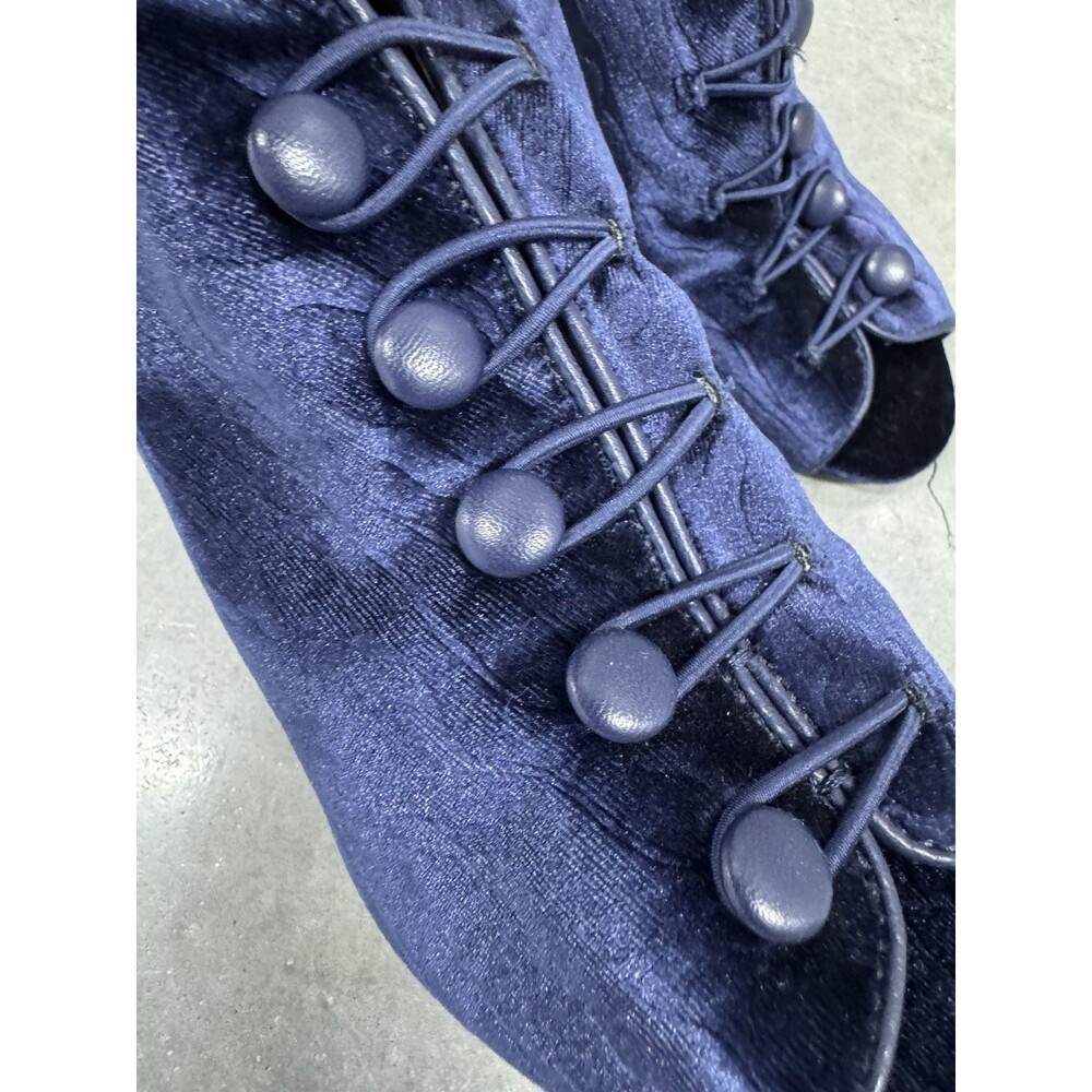 IMPO Women's VASSAR BOOTIES MIDNIGHT BLUE OPEN Toe  Size 8/12 - Picture 4 of 10